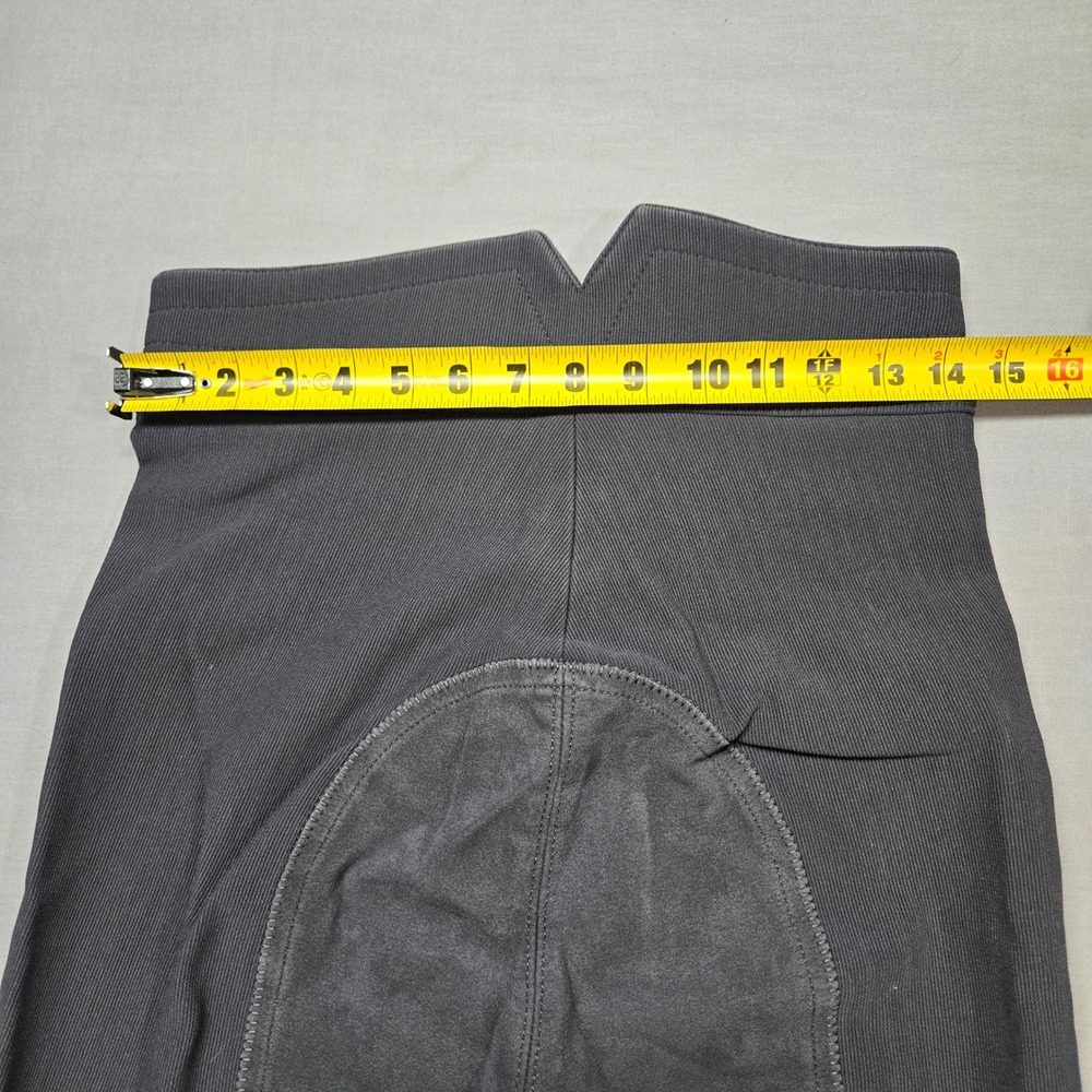 Golden Dress Equestrian Riding Breeches Pants Grey High Waist Small - Picture 9 of 10